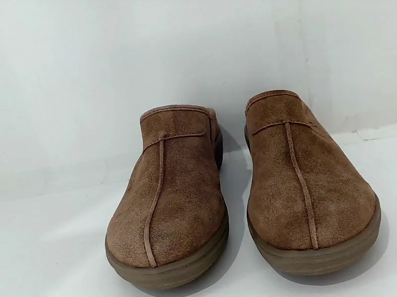 Women's Brown Suede Easy Spirit Shana Clog Size 8.5 Pair of Shoes