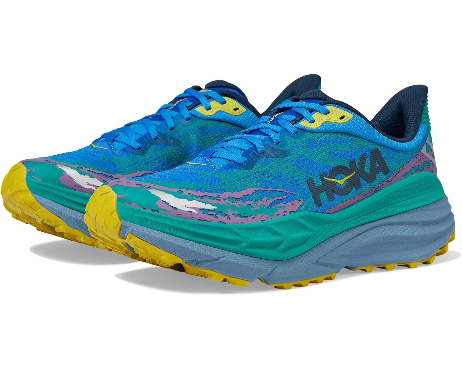 WOMEN'S HOKA STINSON 7 | VIRTUAL BLUE / TECH GREEN